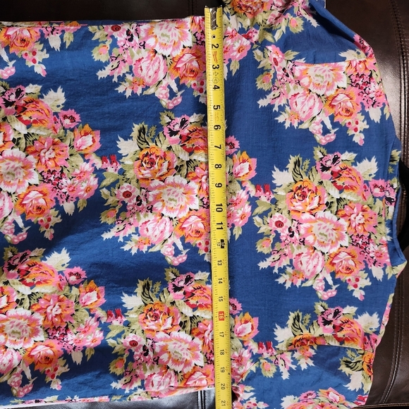 Cotton Robe Cover-up Floral OS Romantic Summer Gramma Chic - Picture 6 of 6